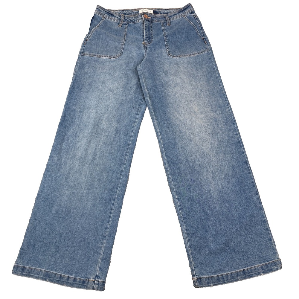 RE Generation Celebrity Pink Jeans Womens 9 29 Wide Leg Pork Chop Pocket Y2K